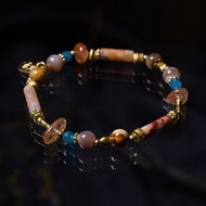 清水舞台 // C1408瘋狂瑪瑙紅銅鈦手鍊