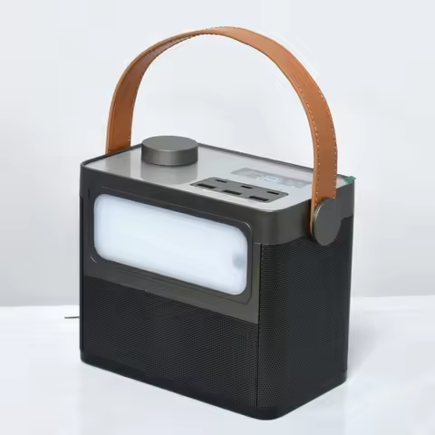 Portable Power Station 100000mAh PD 100W Fast Charge Power Bank with LED Light Wireless Bluetooth Sp