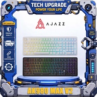 AJAZZ AK980 MAX V2 98‑Key Wired Hall‑Effect Magnetic Switch Mechanical Keyboard Gasket Mount Aluminu