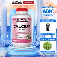 Viên uống Calcium Citrate Magnesium And Zinc 500mg 500 viên Kirkland Signature bổ sung canxi magie k