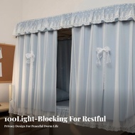 Year-Round Use Bunk Blackout Curtain Double Layer Design Bunk Bed Blackout Curtain Dormitory Furnish