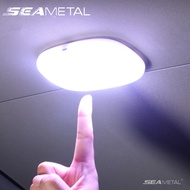 SEAMETAL 6สี ไฟเพดานรถยนต์ led โคมไฟรถยนต์ไฟอ่านหนังสือติดหลังคาไฟ LED บนเพดานสัมผัส