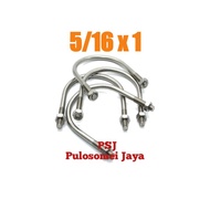 SUS 304 U-Bolt Stainless Steel U-Bolt/ 5/s 16 x 1