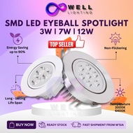 LED Eyeball 3 eye 3W 7W 12W LED Recessed Eye ball Spotlight LED Downlight Spot light Ceiling Light L