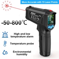 Mestek -50~800°C Infrared Thermometer IR02C Non-contact Pyrometer Laser Temperature Meter Cooking Th