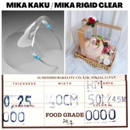 FACE SHIELD, Thick Rigid Mica Plastic, 0.5m X 140cm Souvenir Wrap, FACE PROTECTION