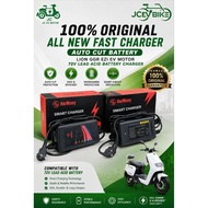 100% Original Harmony Smart Fast Charger 72V Lead Acid Battery Charger | Auto Cut | For Lion GGR EZI