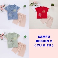 SR4 CNY Kids Tang Suit Samfu Cheongsam [YU & FU]