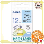Casio Label Writer Name Land Iron Cloth Tape 12mm XR-12VBU Blue