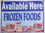 Frozen Food Signage 2x3ft / 36x24 inches Tarpaulin materials