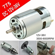 DC Motor with Cooling Fan Model 775 Suitable for High Power Applications in Toys