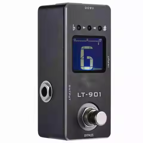 Guitar Effects Mini Chromatic Guitar Tuner Pedal Effect True Bypass LCD Display