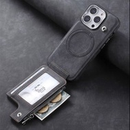 iPhone 12 Pro 黑色（無線充電+錢包插卡+車載磁吸）