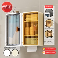 GDeal Large Size Toilet Paper Storage Box Tissue Holder Hanging Bathroom Tissue Container Napkin Mul