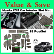 Mazda CX5 KF 2017 - 2025 CX-5 Leather Interior Slot Mat Anti Slip Mat Car Accessories
