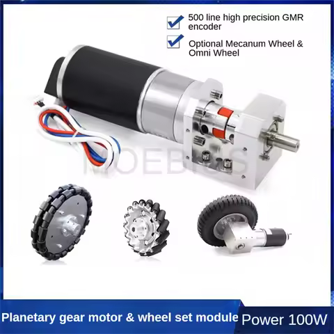 Big Load MD60 Robot Car Chassis Wheel Module Mecanum Omnidirectional Wheel High-Precision Gmr Encode