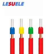 LESU100PCS Terminal Cord End Wire Connector E0508 E1508 E2508 Electrical Wire Terminal Electric