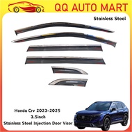 Honda Crv 2023-2025  3.5inch Stainless Steel Injection Door Visor