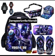 TAS RANSEL ANAK LAKI LAKI TK SD KARAKTER BATMAN SPIDERMAN FREE FIRE BANYAK BONUS