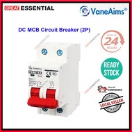 2Pole 2P DC MCB Circuit Breaker For Solar PV System Photovoltaic Cell Air Switch Mini Circuit Breake