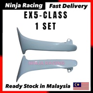 EX5-C EX5-CLASS FRONT COVER (R/L) EX5 CLASS 1 CLASS1 LEG SHIELD KEPAK KEPOK PUTIH EX5 CLASS SAYAP BU