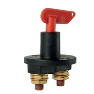 ISURE MARINE Battery Main Switch Single Pole 75A 48VDC Red Handle Battery Switch Breaker Handle Deta