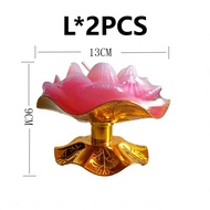 Elegant Lotus-Shaped Candles S/M/L Lotus Candles for Offerings for worship Keep burning for 4 hours
