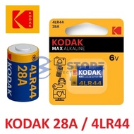 Genuine KODAK MAX 28A (4LR44) Super Alkaline Battery 6V
