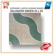 Keramik Lantai Kamar Mandi Kasar Pegasus Salvador Green 25 x 25