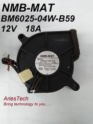 Projector blower fan NMB-MAT BM6025-04W-B59 3-Wire 60x60x25mm Cooling Fan kipas projector project