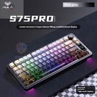 Vistas  AULA S75 Pro 3Mode Gaming Mechanical Keyboard 75% with Display Knob Gasket Full-key Hot Swap
