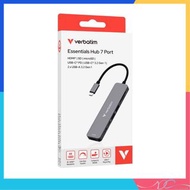 🌟全新行貨🌟Verbatim Type C HUB 32158 7 合 1 多埠 USB C 集線器 USB C PD 100W USB 4K HDMI 5Gbps 擴展器 數據傳輸 充電 讀卡器