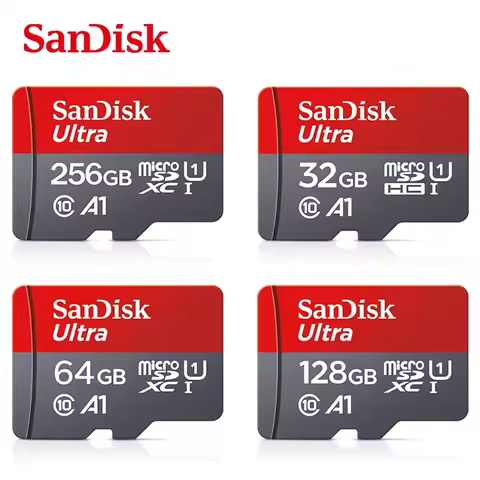 Sandisk Ultra Micro SD 128GB 32GB U1 A1 Class 10 64GB 256GB Micro SD Card SD/TF Flash Card Memory Ca