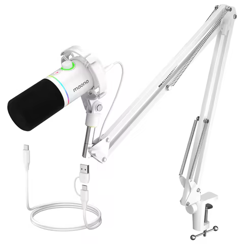 Maono PD200XS Dynamic Microphone XLR/USB Dual mode Dynamic Mic Podcast Mic with Maonolink Software a