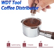 WDT Tool Coffee Distributor Caking Disperser Espresso Stirrer Espresso Distribution Tool break up clumping coffee powder เครื่องกวนกาแฟเอสเปรสโซ่แบบพกพาที่อัดกาแฟเข็มสแตนเลสเอสเปรสโซแทมเปอ