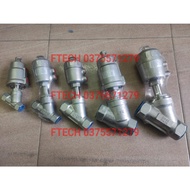 Y-shaped oblique valve DN15 DN20 DN25 DN32 DN40 DN50 stainless steel oblique valve with plastic bulb