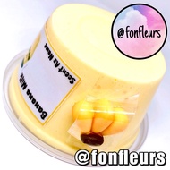 Fonfleurs Slimes 🇸🇬 Banana Milk Yellow Sizzly Butter Charm Toys Kids Food Children Present Gift Set Fruits Soft Clay