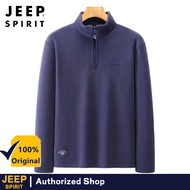 JEEP SPIRIT Men's autumn and winter fleece pullover hoodie