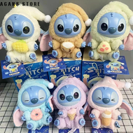 Miniso Stitch Eat Some Thing Before Sleep Series กล่องจุ่ม พวงกุญแจตุ๊กตาลึกลับของเล่นเด็กของขวัญ ส่