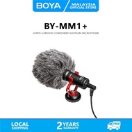 BOYA BY-MM1+ Super-Cardioid Condenser Shotgun Wired Microphone For Phone DSLR ILDC Camera Audio