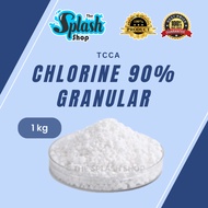𝐒𝐏𝐋𝐀𝐒𝐇 -  Chlorine 90% Granules - 1KG (TCCA) for Swimming Pool [READY STOCK]