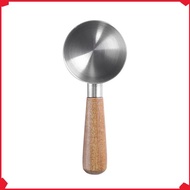 B17B Coffee Measuring Spoon 304 Stainless Steel Coffee Scoop With Wooden Handle For Coffee Tea And M