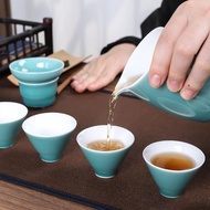 功夫茶具用品簡約家用陶瓷茶壺茶杯單人分茶器蓋碗泡茶杯茶洗茶漏