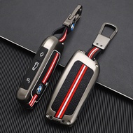 Car keychain key rope key cover/shell kit for BMW D model diamond/horn mark 4-button key two-color l