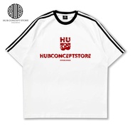 HUB CONCEPT STORE | Frost Edge HUB 230GSM OVERSAIZ TEE (HITAM/PUTIH)