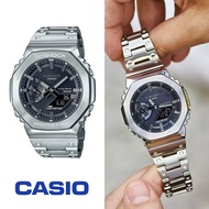 นาฬิกาข้อมือ GM-B2100D-1A ดีไซน์แปดเหลี่ยม อนาล็อกผสมดิจิตอล สเตนเลสสตีล พร้อมส่ง