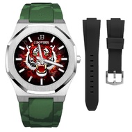 J.Bovier Swiss Movement Quartz Unisex Watch Free Extra Strap B28-21813-SRCGC