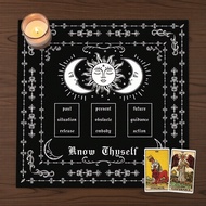 1PC Spiritual Tarot Altar Table Cover: Journey Through Time & Self-Knowledge, Perfect for Events 1PC
