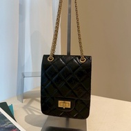 CHANEL 黑金2.55 mini豎版口蓋包