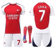 MZ 2425 Arsenal Home Jersey No. 7 Saka No. 8 Ed High No. 9 Hot Sols No. 11 Martin Nelly Jersey
